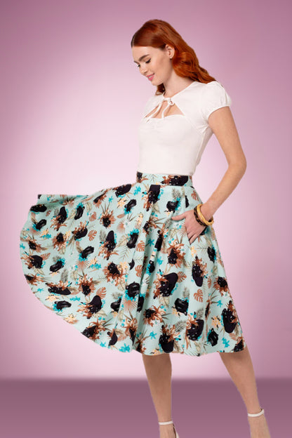 Wild Cat Panther Swing Skirt