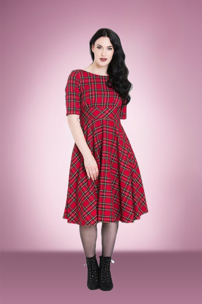 Trinny Check Swing Dress