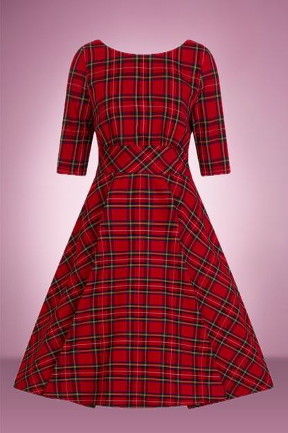 Trinny Check Swing Dress