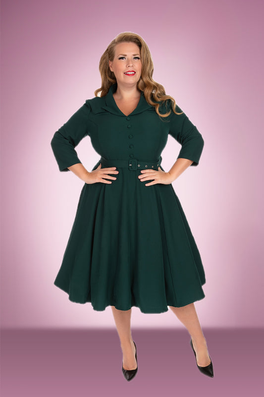 Gabriella Green Swing Dress