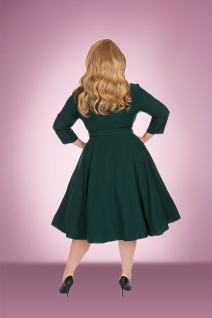 Gabriella Green Swing Dress