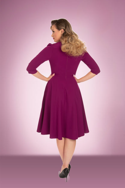 Pretty Plum Swing Dress