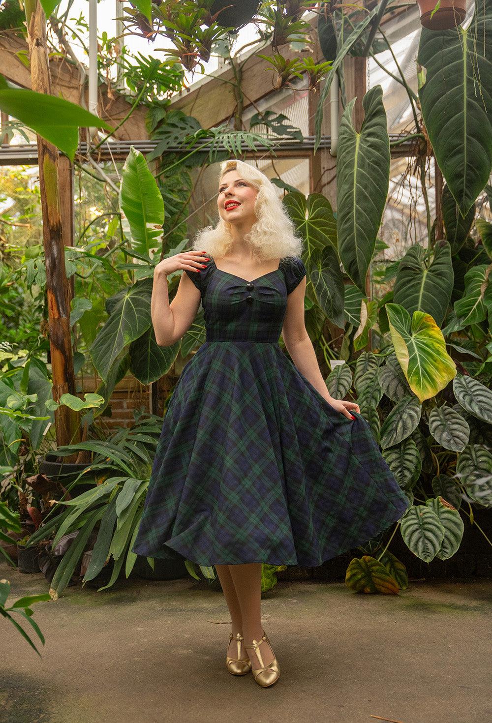 Dublin Tarten Swing Dress