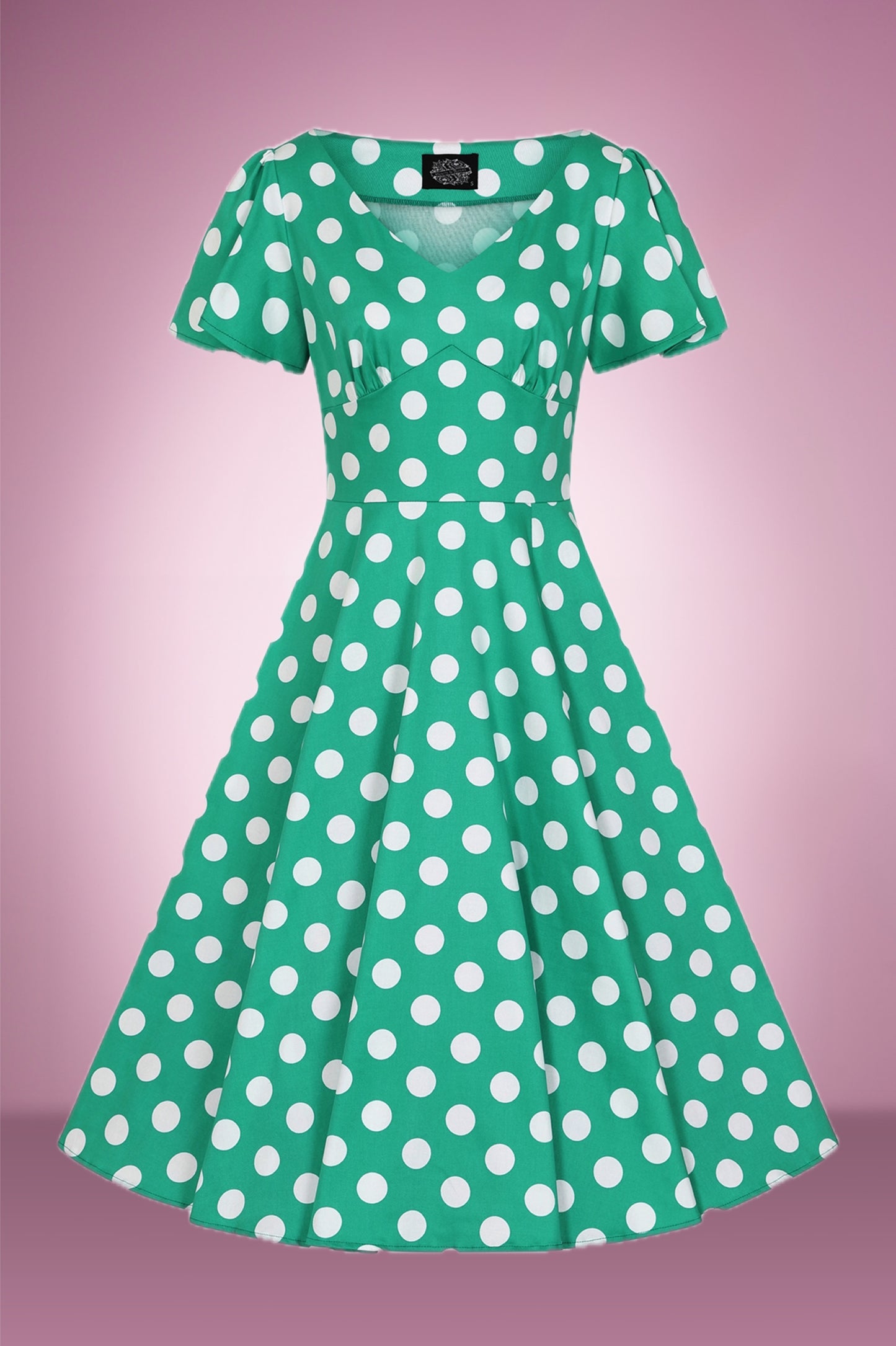 Nina Polka Dot Swing Dress