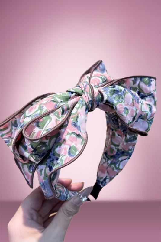 Pink floral Headband