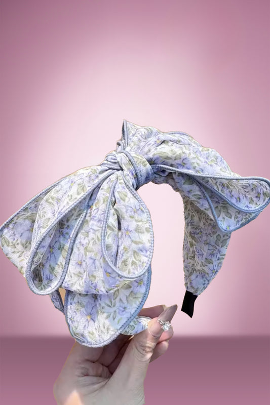Purple ditsy floral Headband