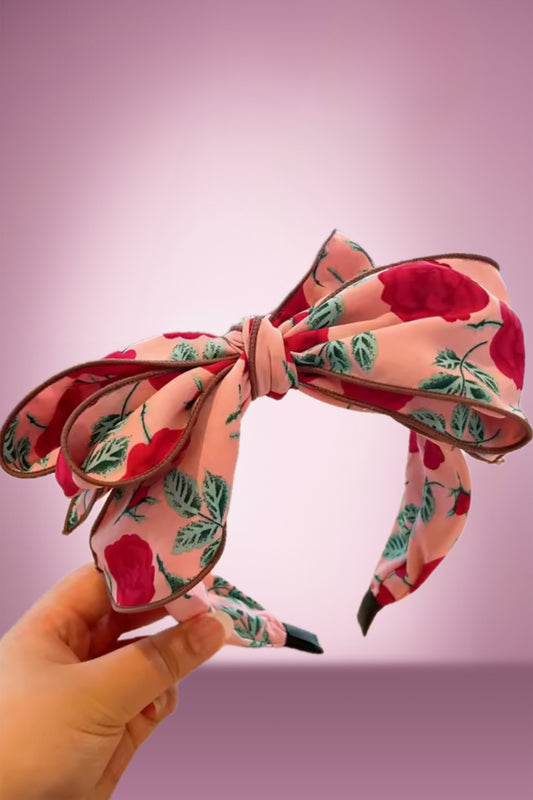 Pink Rose Headband