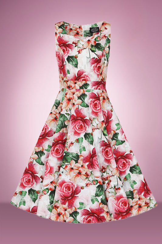 Gracious Floral Swing Dress