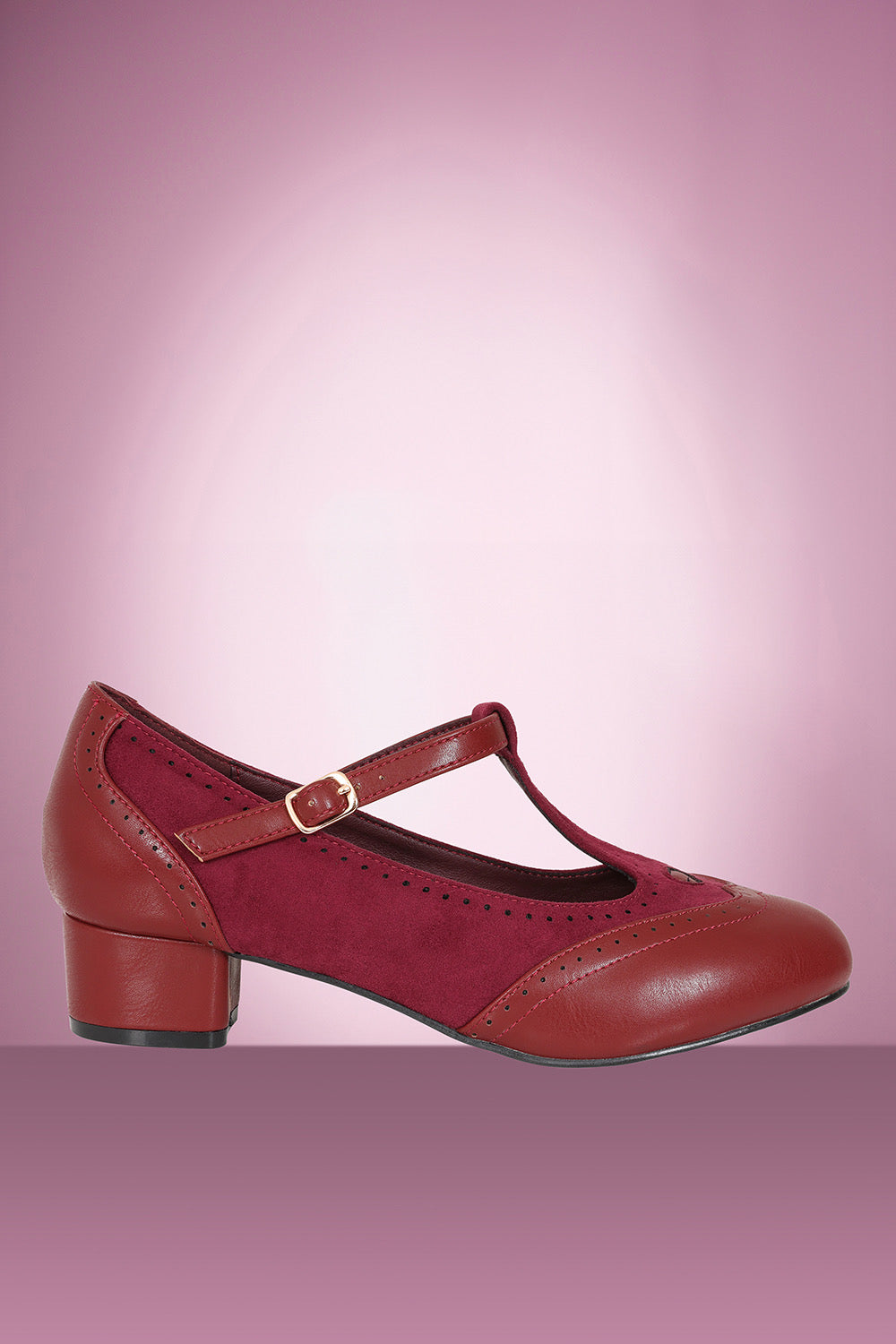 Betty Brogues Burgundy