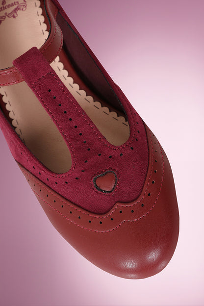 Betty Brogues Burgundy