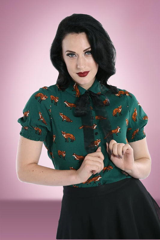 Foxy Blouse in Green