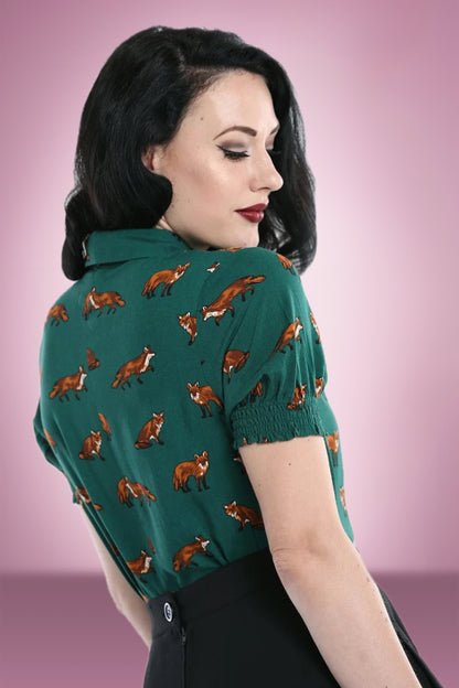 Foxy Blouse in Green