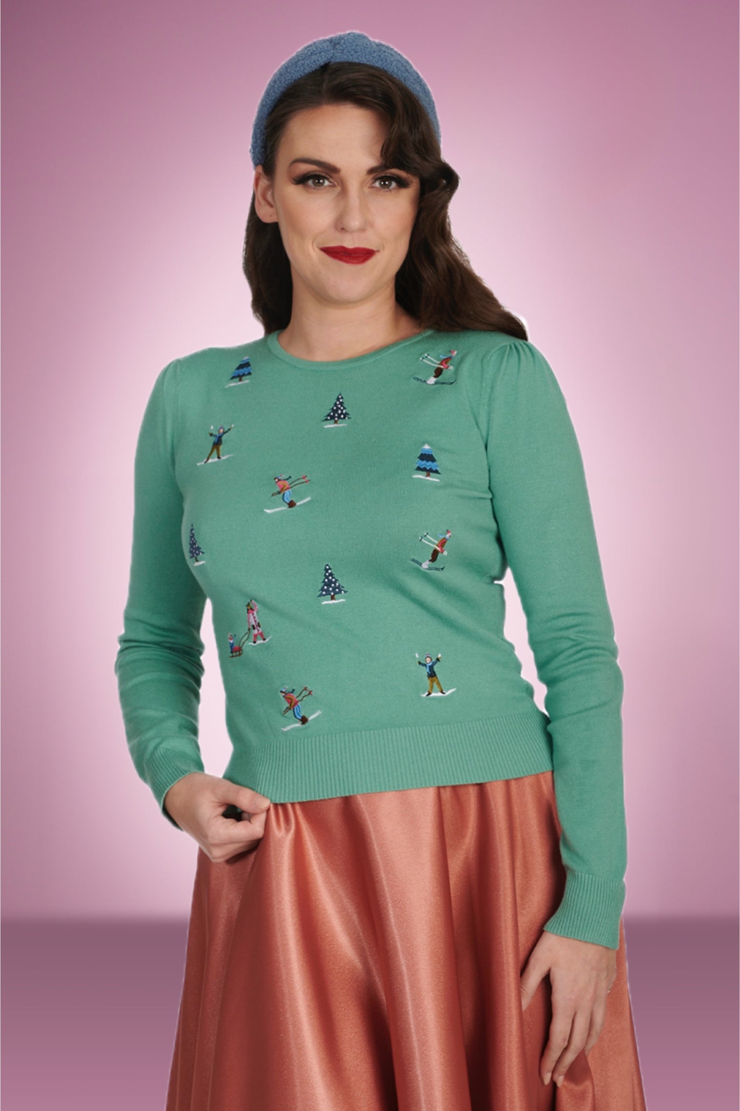 Suzie Ski Jumper in Green