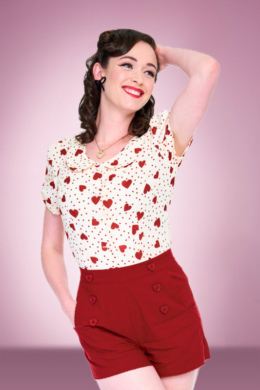 Cupid Love Heart Blouse