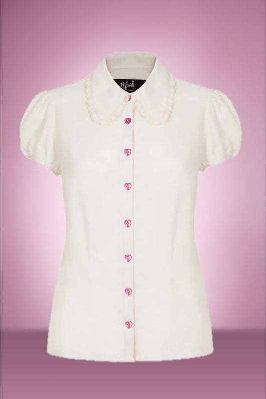 HB white molly blouse