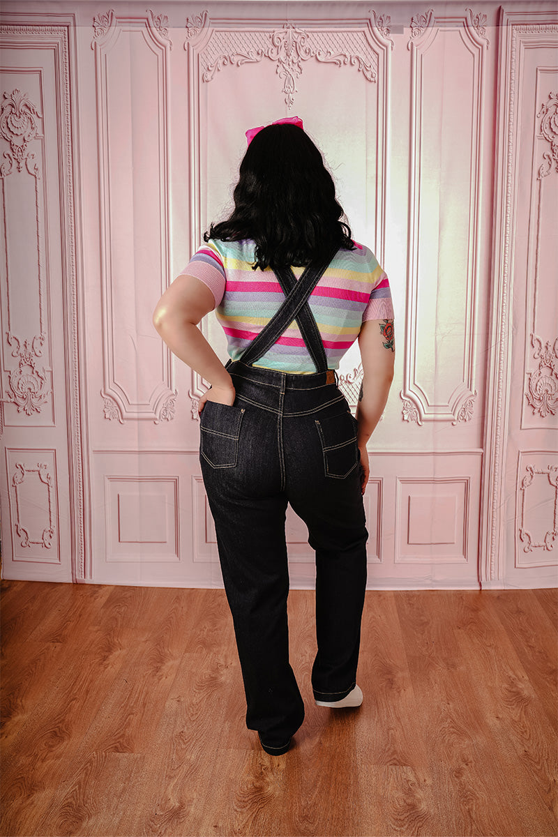 Dahlia Dungarees Second Model Photo from Rear