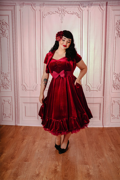 Victoria Velvet Swing Dress