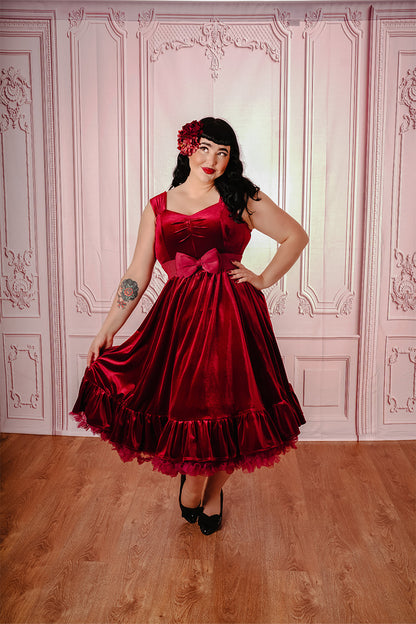 Victoria Velvet Swing Dress