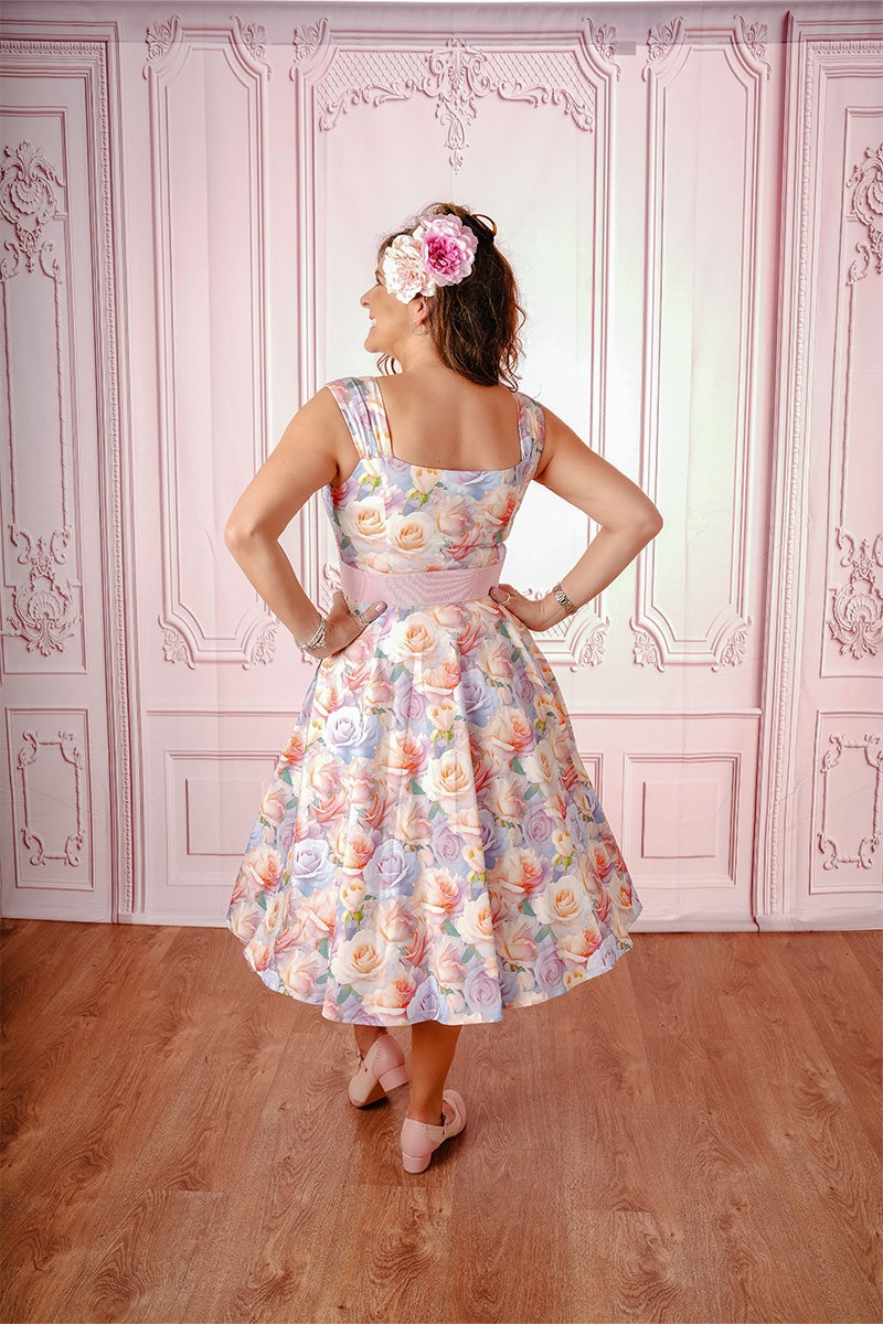 Fleur Swing Dress on Model Photo from Rear