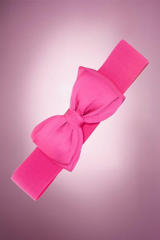 Beau Bow Belt in Hot Pink Product Photo