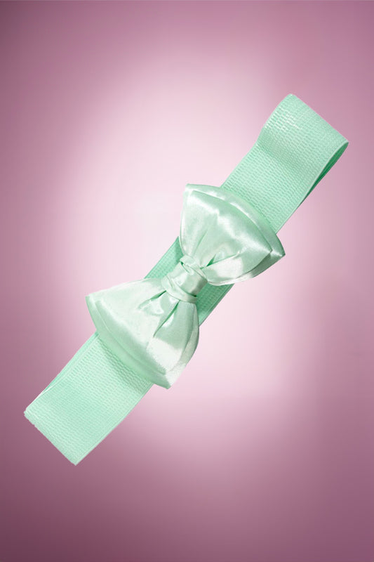 Beau Bow Belt in Mint Product Photo
