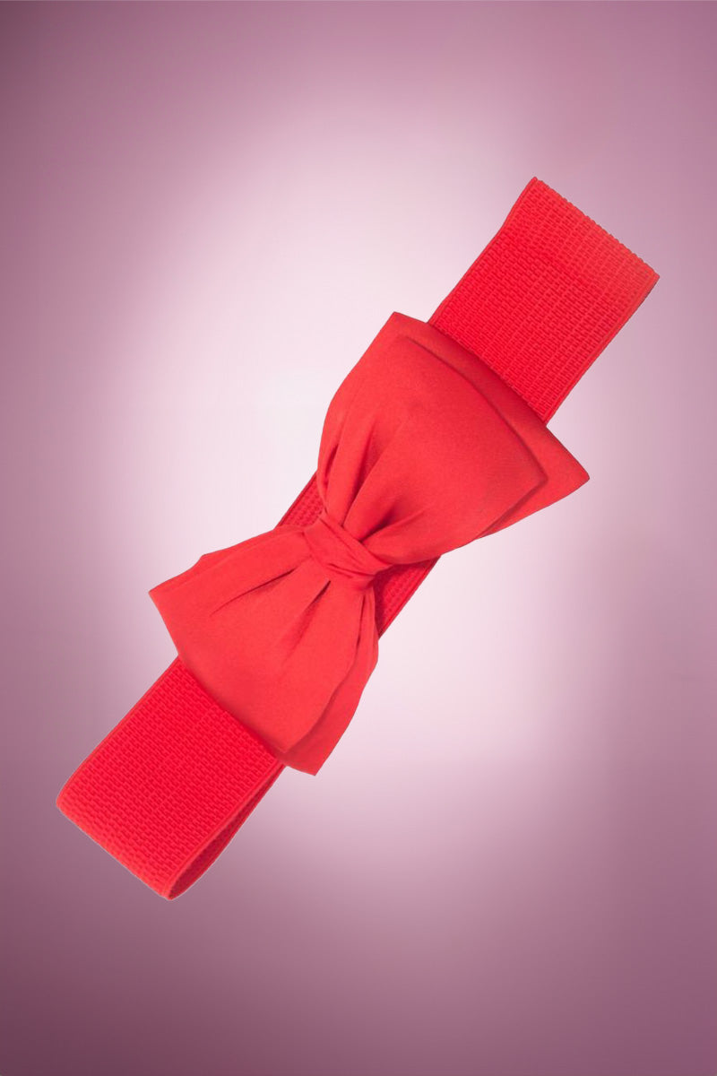 Beau Bow Belt in Red Product Photo