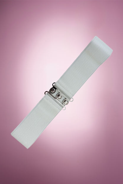 Prunella Plain Belt - White