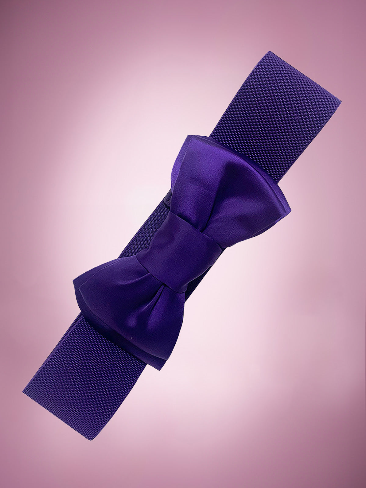 Beau Bow Belt in Cadbury Purple Product Photo