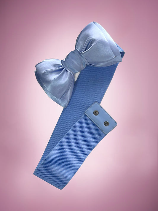 Beau Bow Belt in Cornflour Blue Product Photo