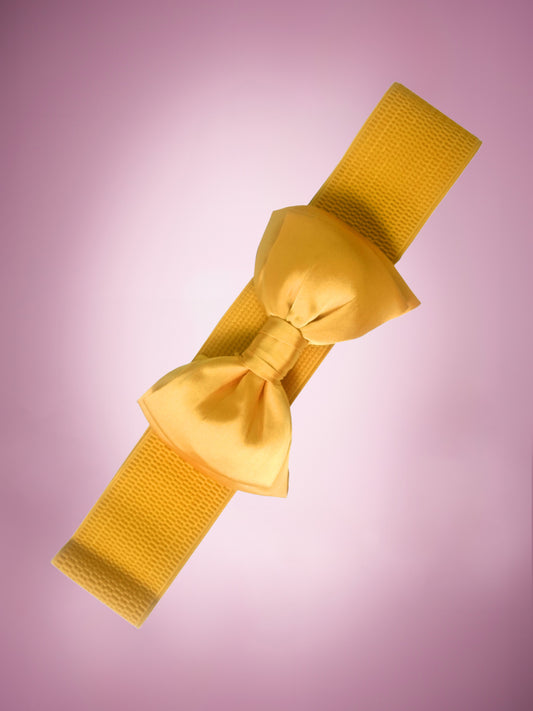 Beau Bow Belt in Yellow Product Photo